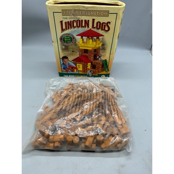 Lincoln Logs Frontier Junction Building Set Missing Pieces READ - Picture 6 of 6